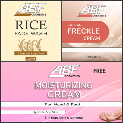 Rice Facewash & Freckle Cream