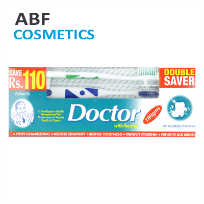 Doctor Toothpaste Double Saver 2 Brush (180 gm)