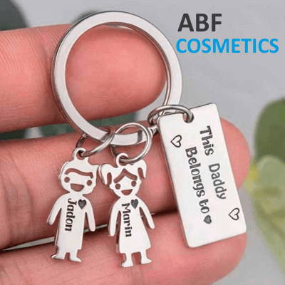 2 Doll Customized Metal Keychain