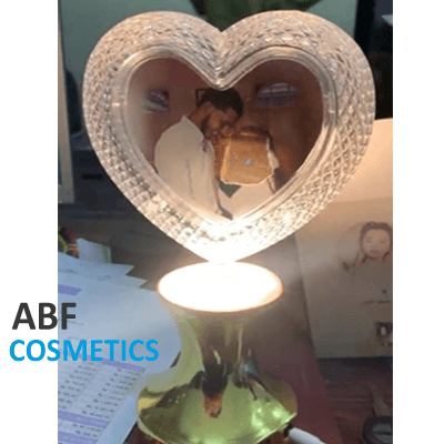 Customize Heart Shaped Rotating Lamp