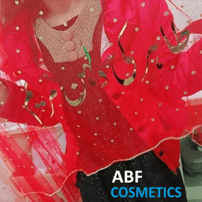 Customized Red Nikkah Dupatta