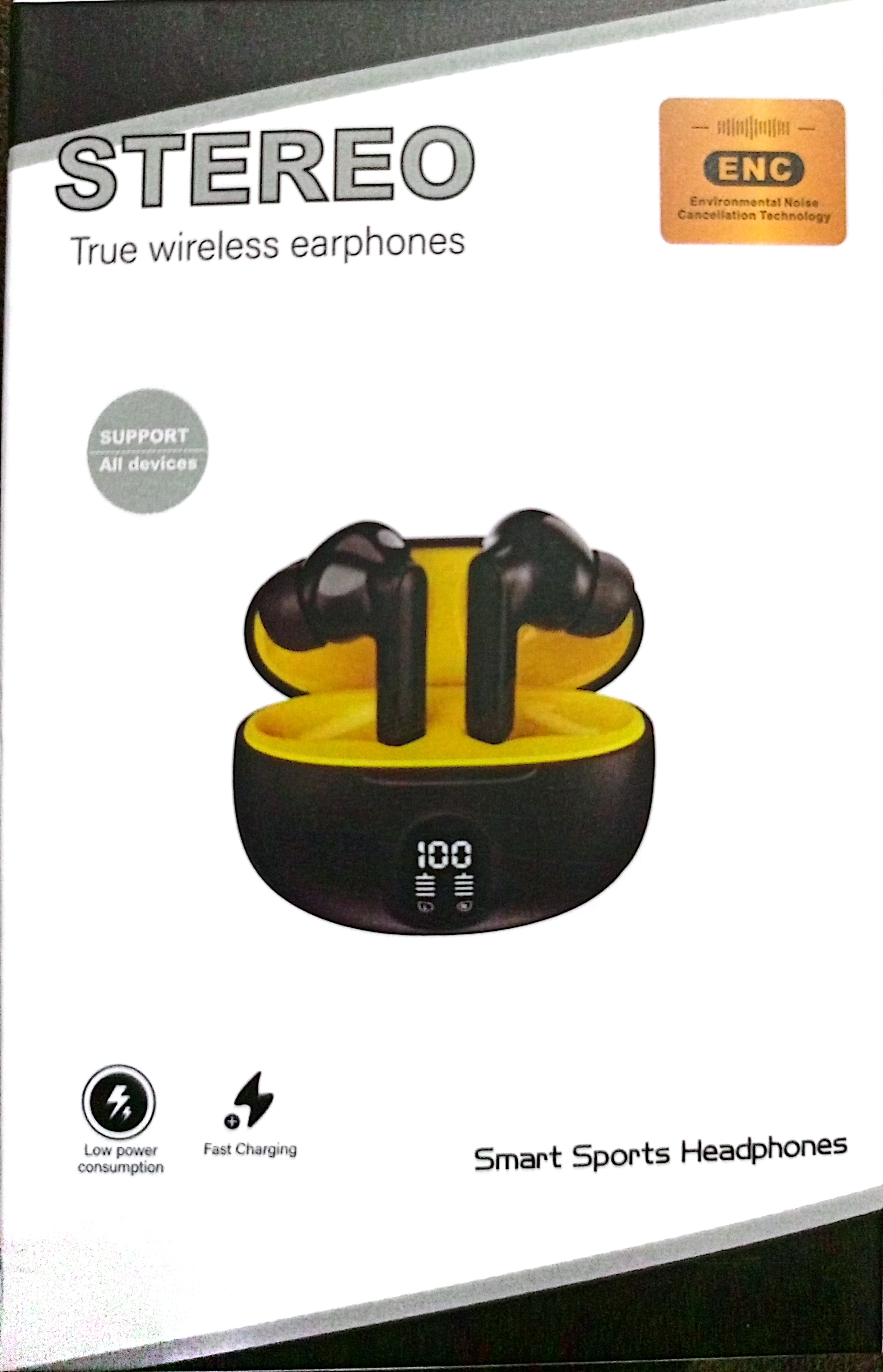 Stereo True Wireless earphone with Led