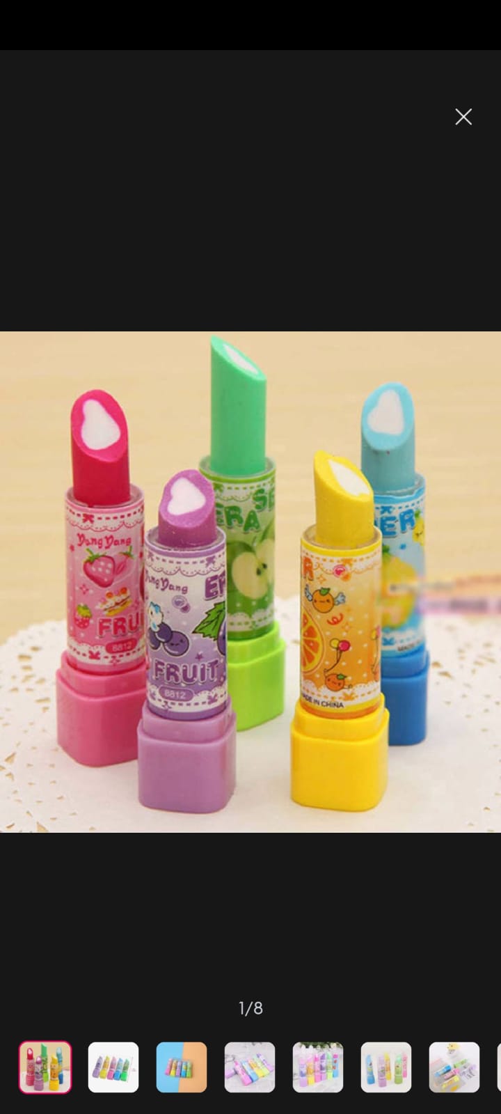 Lipstick Eraser For kids (2 piece)