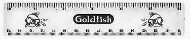 Goldfish Plastic Scale 6" (6 Piece)